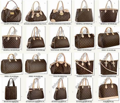 louis vuitton bag names and prices|louis vuitton bag styles names.